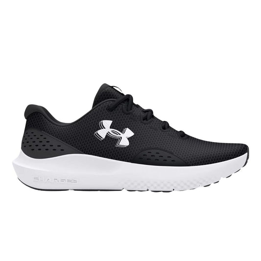 Under Armour Men's UA Charged Surge 4 Running Shoe - Black/Anthracite/White