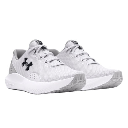 Under Armour Men's UA Charged Surge 4 Running Shoe - White/Halo Gray/Black
