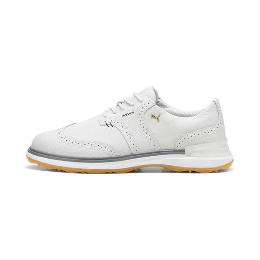 Puma Men's AVANT Wingtip Spikeless Golf Shoes - Feather Gray/Slate Gray