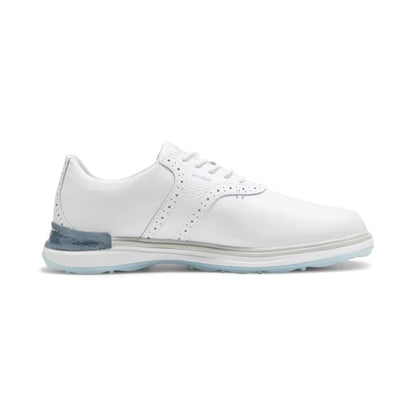 Puma Men's AVANT Spikeless Golf Shoes - Puma White/Ash Gray/Icy Blue