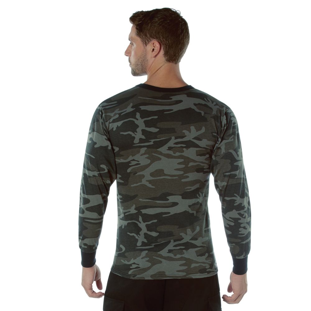 Rothco Men's Long Sleeve Color Camo T-Shirt