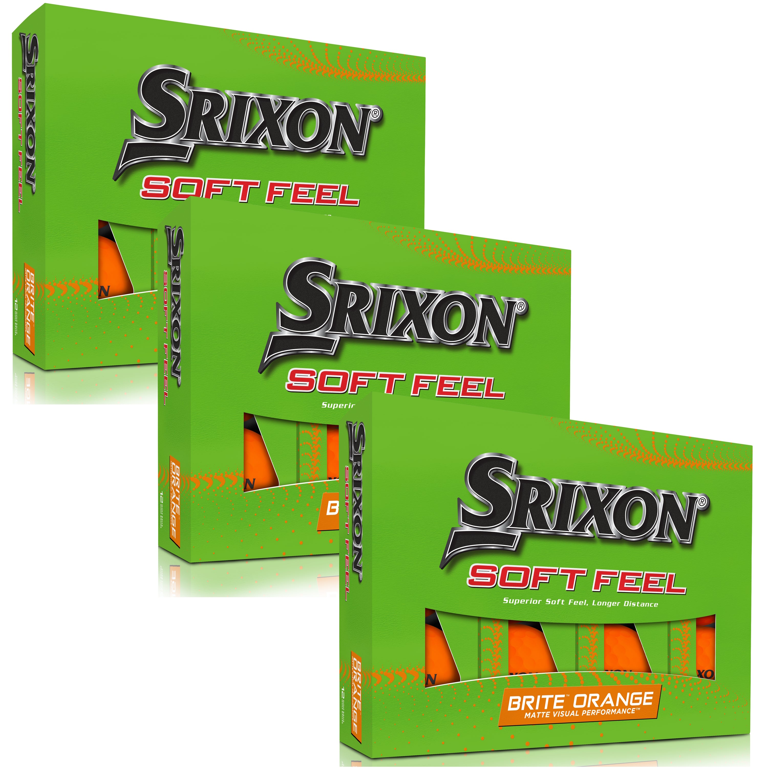 Srixon Soft Feel 13 Brite Orange Golf Balls (Buy 2 Get 1 Free)