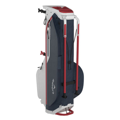 Callaway Fairway C Stand Golf Bag - White/Navy Hounds/Red