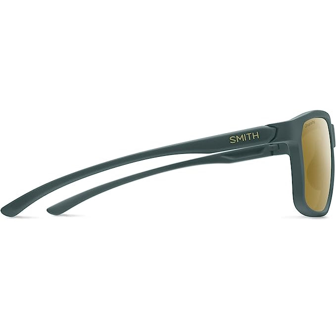 Smith Pinpoint Sunglasses Matte Spruce Frame ChromaPop Polarized Bronze Mirror Lens
