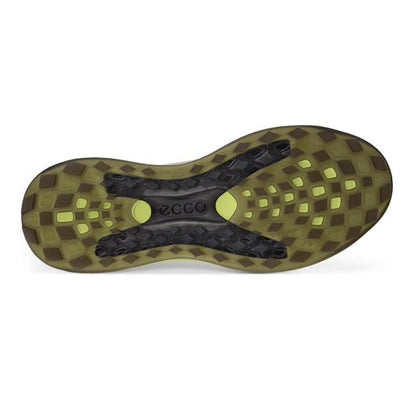 Ecco Men's LT1 Golf Spikeless Shoes - White/Yellow