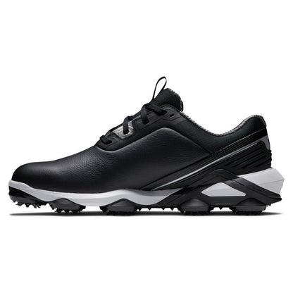 FootJoy Men's Tour Alpha Cleated Laced Golf Shoe - Black/White/Silver
