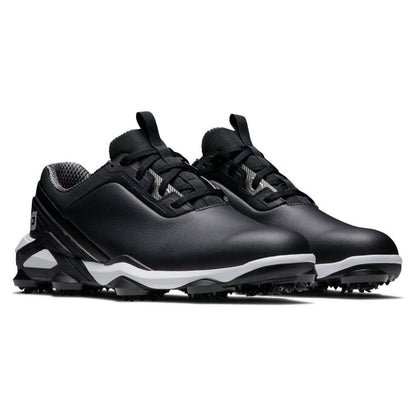 FootJoy Men's Tour Alpha Cleated Laced Golf Shoe - Black/White/Silver