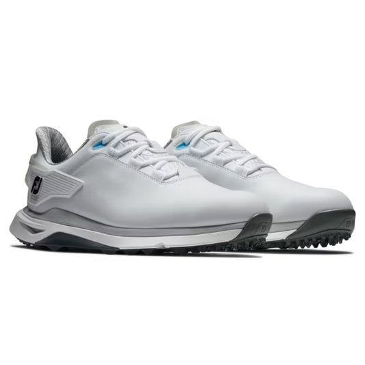 FootJoy Mens Pro/SLX Spikeless Laced Shoes - White/White/Gray