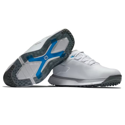 FootJoy Mens Pro/SLX Spikeless Laced Shoes - White/White/Gray