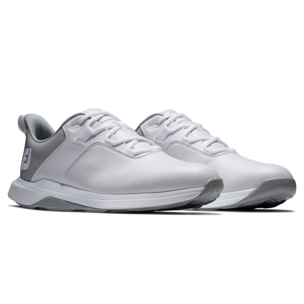 FootJoy Men's ProLite Spikeless Laced Golf Shoes - White/Grey ...