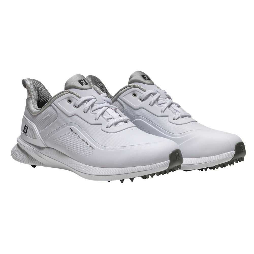 FootJoy Mens Pro/SL Spikeless Golf Shoes - 56951 - White/Grey