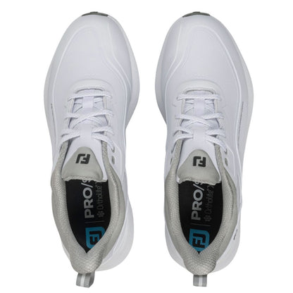FootJoy Mens Pro/SL Spikeless Golf Shoes - 56951 - White/Grey