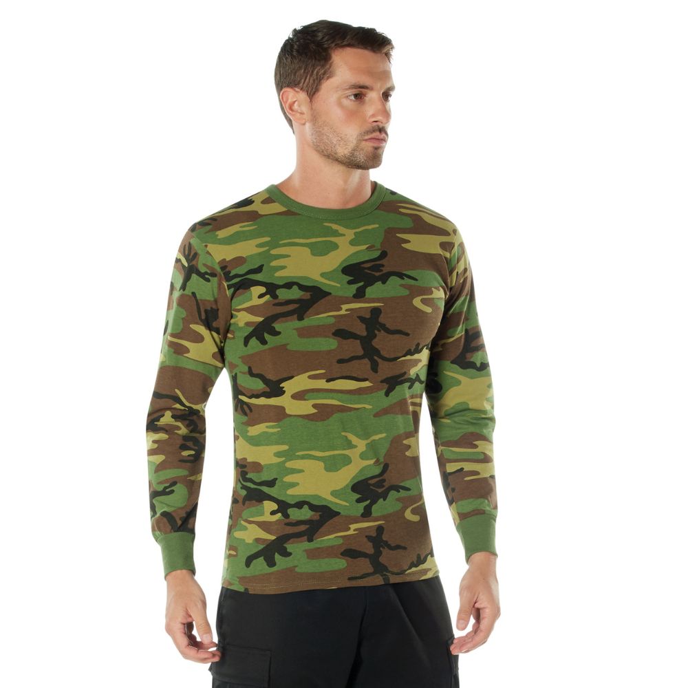 Rothco Men's Long Sleeve Color Camo T-Shirt