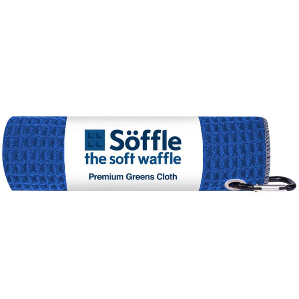 Soffle Microfiber Waffle Golf Towel w/ Clip 16" x 16"