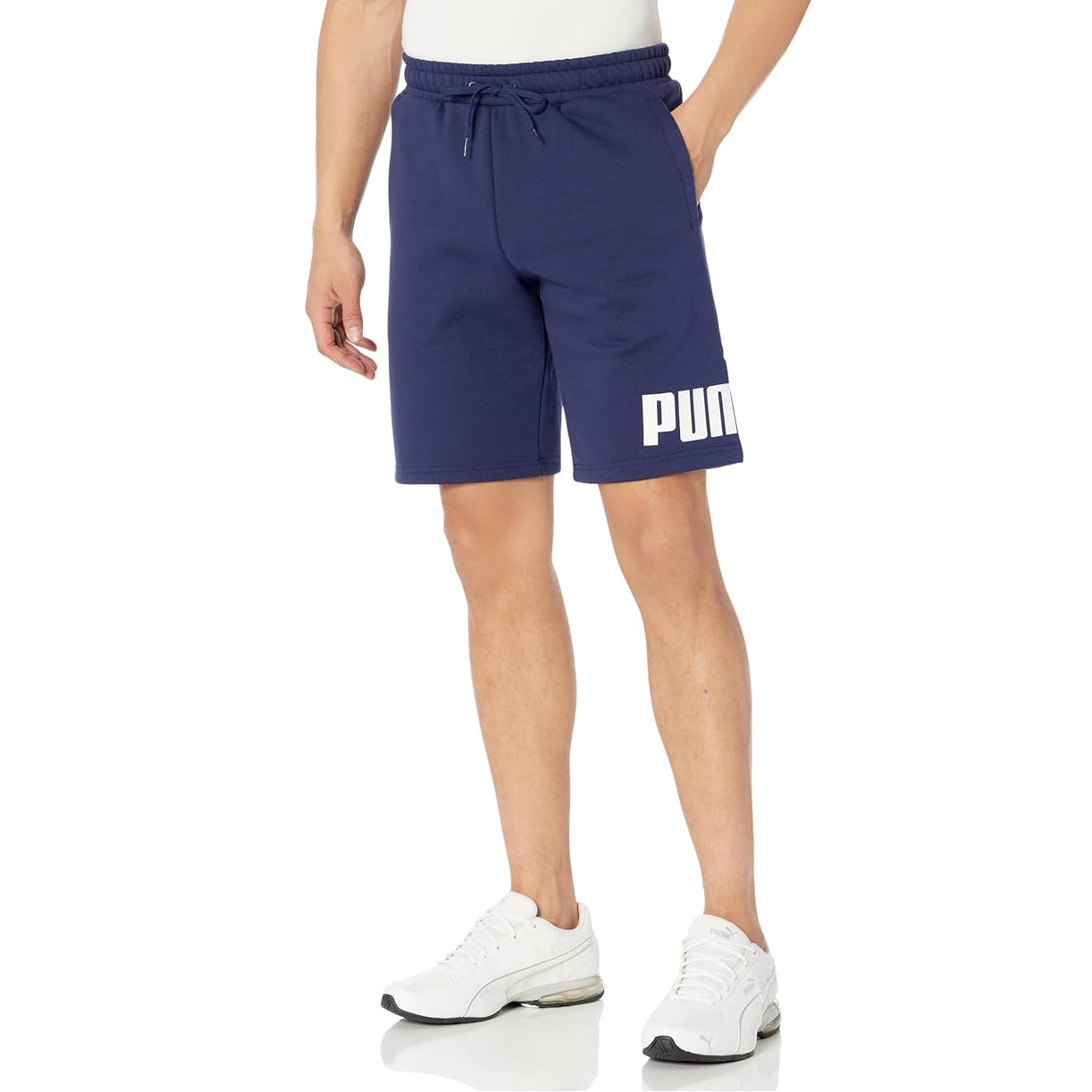 Puma Men's Big Logo Fleece Shorts 10"