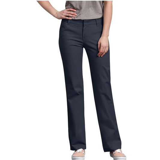 Dickies Women's Relaxed Straight Stretch Twill Pant - FP321 - Dark Navy - 16 Tall
