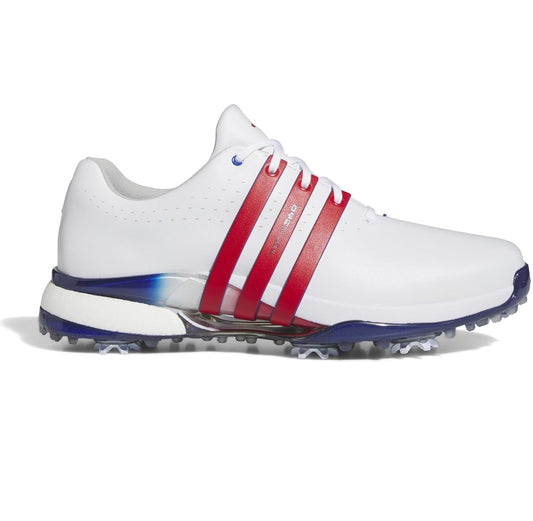 Adidas Men's Tour360 24 Boost Golf Shoes - White/Navy/Silver