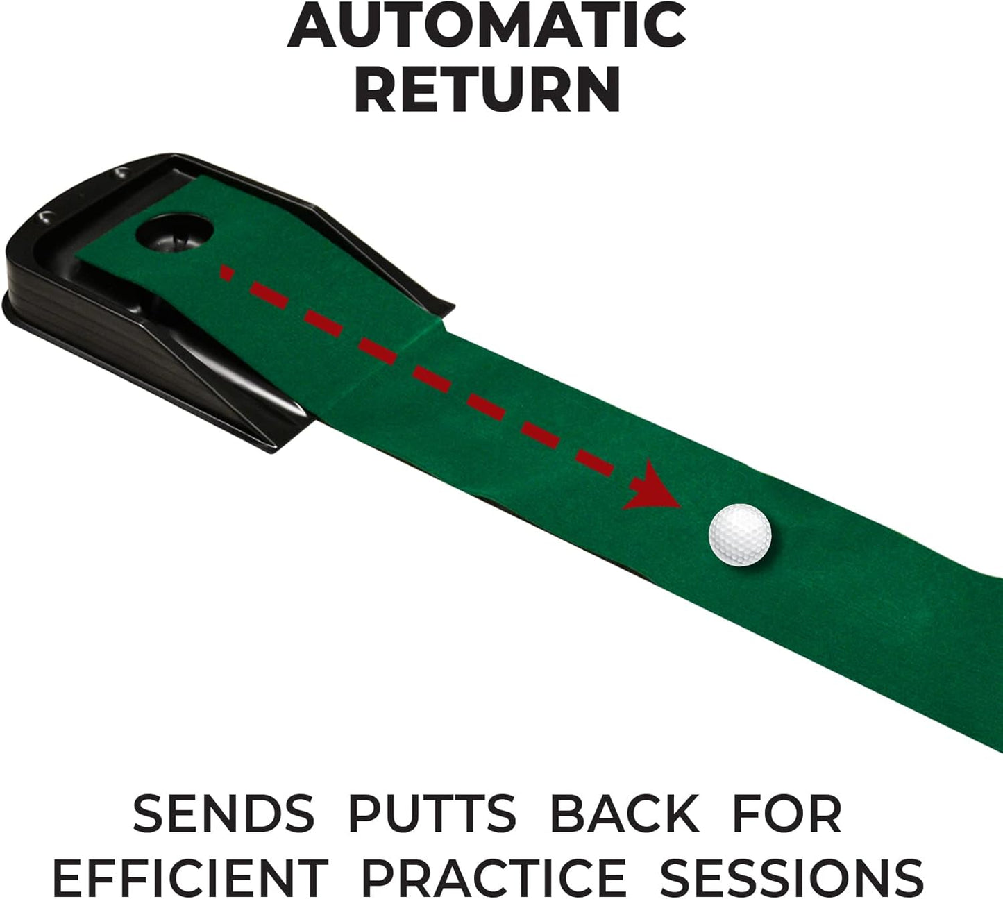LongShot Continuous Return Golf Putting Mat Large