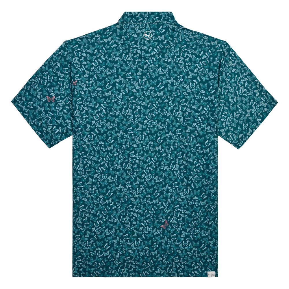 Puma Men's Cloudspun Butterflies Golf Polo