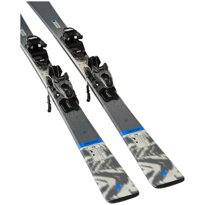 K2 Men's K2 Disruption 76 Skis + M2 10 Quikclik Bindings 2025