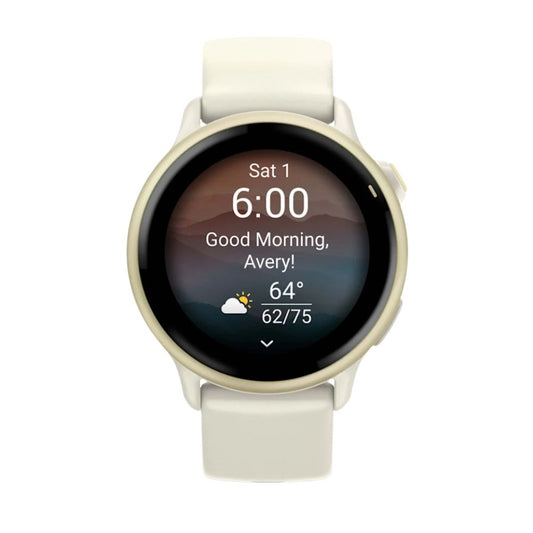 Garmin Vivoactive 6 Smart Watch Lunar Gold with Bone Band