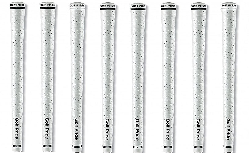 Golf Pride 2G Tour Wrap Midsize White Golf Grips - 8 Pack