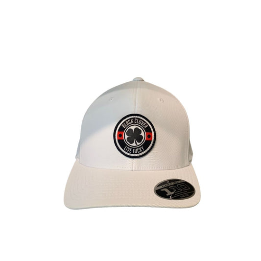 Black Clover High Roller 3 Snapback Hat Woven Patch - Black/White