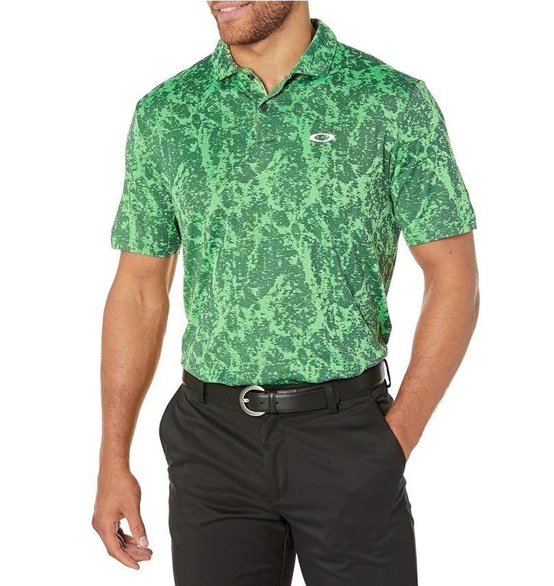 Oakley Men's Marble Jaquard Golf Polo Shirt