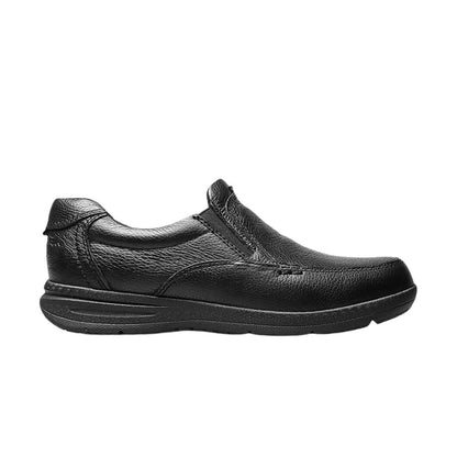 Nunn Bush Men's Moc Toe Cam Slip-On Shoes - Black Tumbled