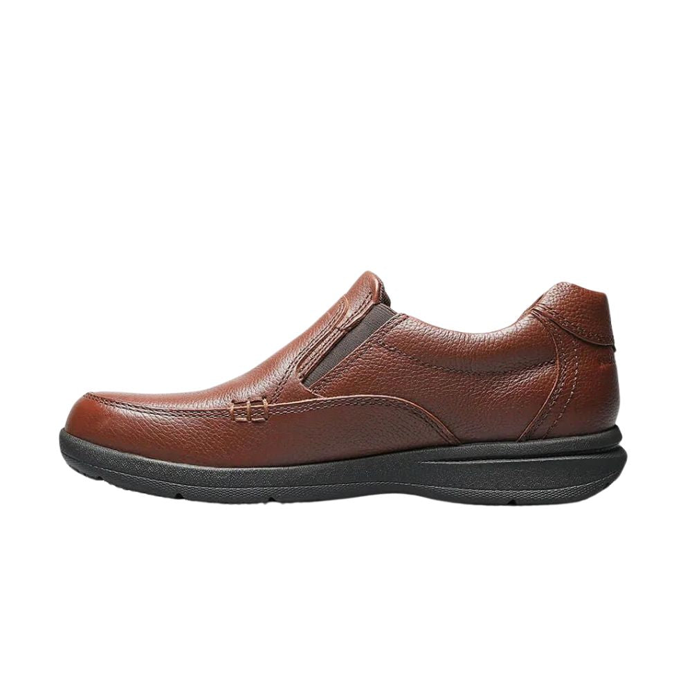 Nunn Bush Men's Moc Toe Cam Slip-On Shoes - Cognac Tumbled