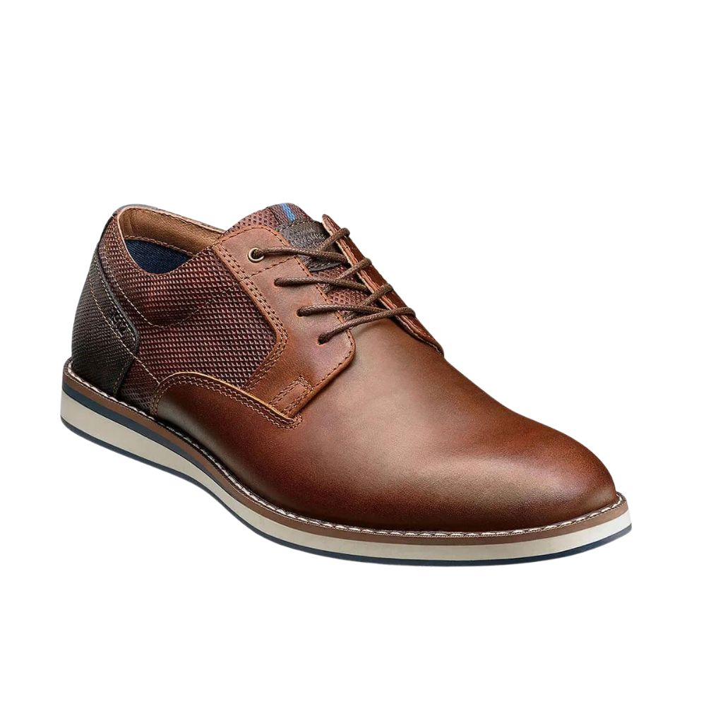 Nunn Bush Men's Circuit Plain Toe Oxford Shoe - Brandy