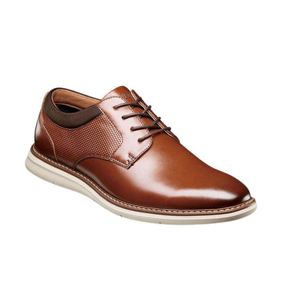 Nunn Bush Men's Chase Plain Toe Oxford Shoes - Cognac