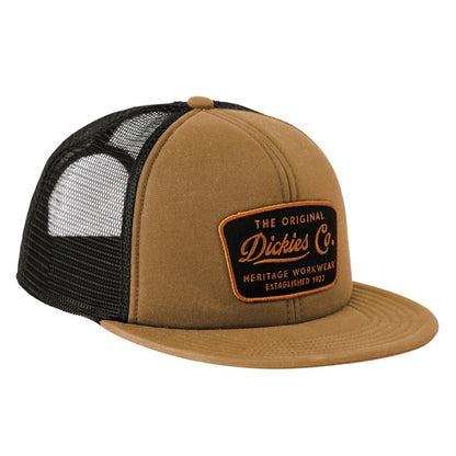 Dickies Men's Roomy Emb Patch Waxed Canvas Trucker Hat