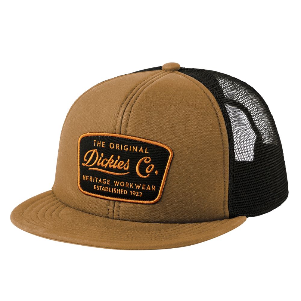 Dickies Men's Roomy Emb Patch Waxed Canvas Trucker Hat