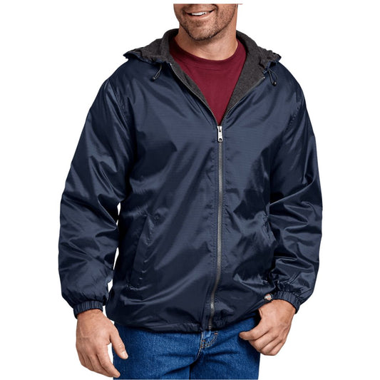 Dickies Men's Nylon Hooded Fleece Lined Jacket
