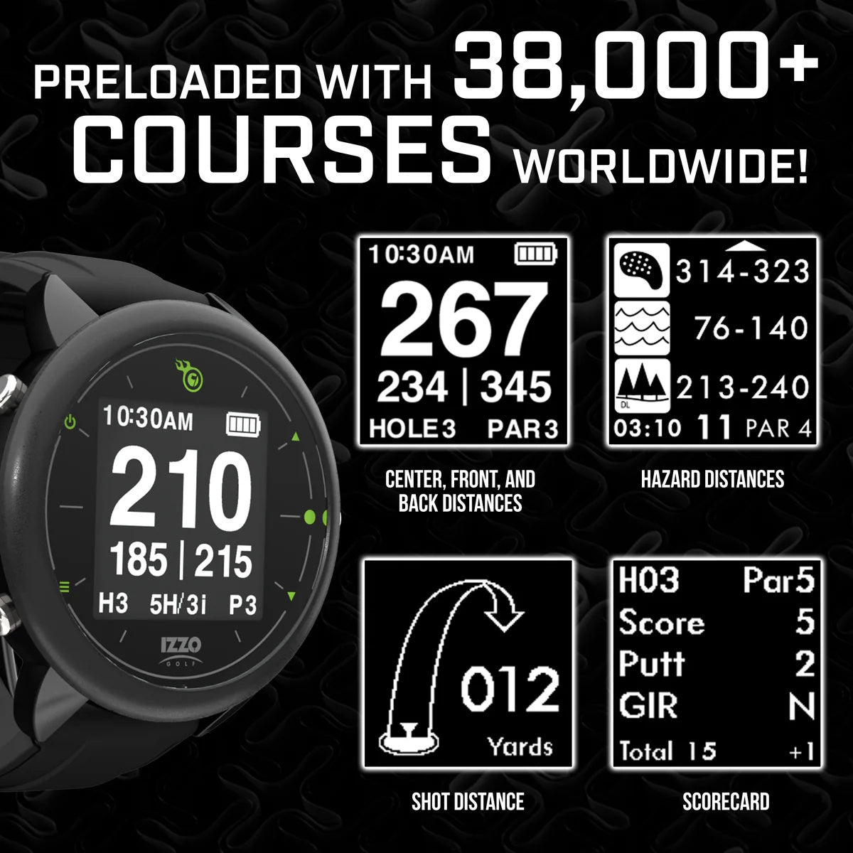 Izzo SWAMI Golf GPS Watch