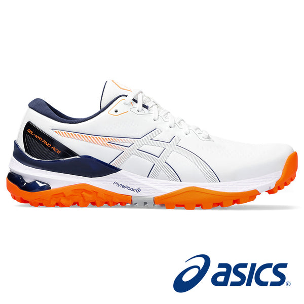 ASICS ゴルフシューズ ホワイト/オレンジ　26cm ASICS ゴルフシューズ ホワイト/オレンジ アシックスゴルフ