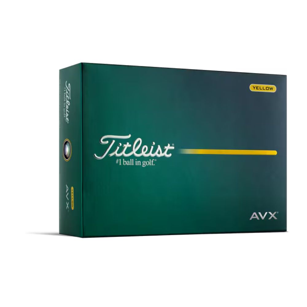 Titleist 2026 AVX Yellow Golf Balls