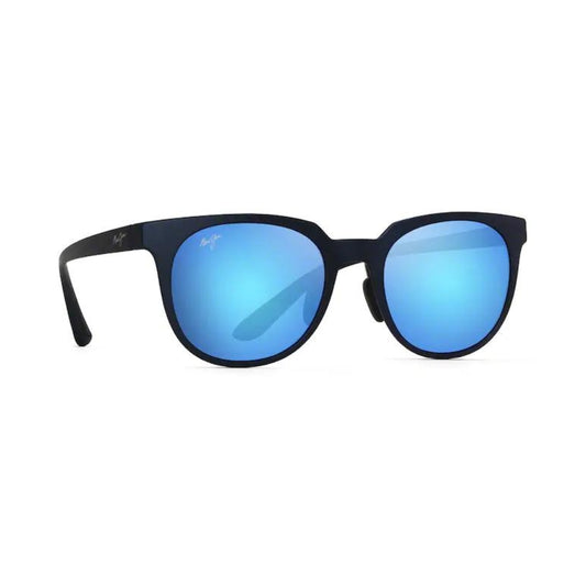 Maui Jim Wailua Polarized Sunglasses Matte Blue Frame Blue Hawaii Lens