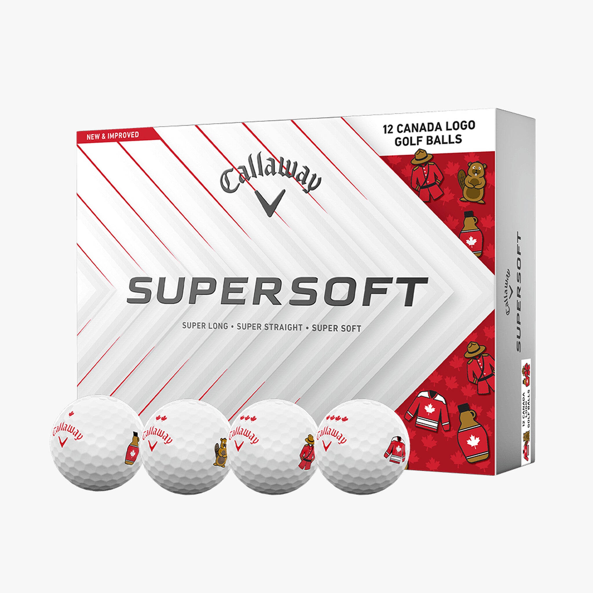 Callaway SuperSoft 2025 Canada Golf Balls (1 Dozen)
