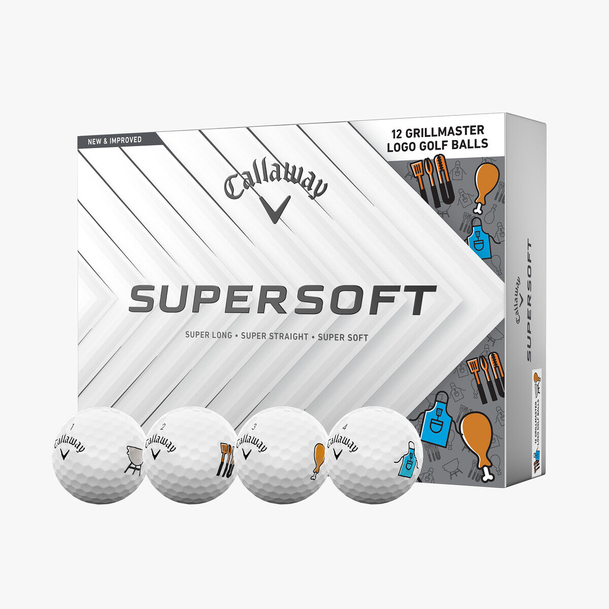 Callaway SuperSoft 2025 Grill Master Golf Balls (1 Dozen)