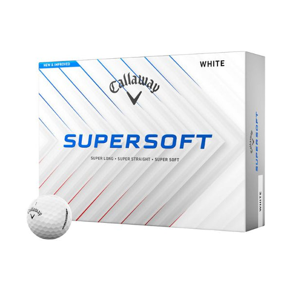 Callaway SuperSoft White Golf Balls 2025 (1 Dozen) – GolfDirectNow.com
