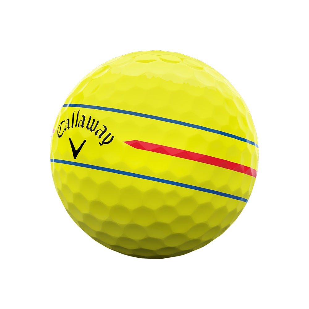 Callaway Chrome Soft 360 Triple Track 26 Yellow Golf Balls - 2 Dozen