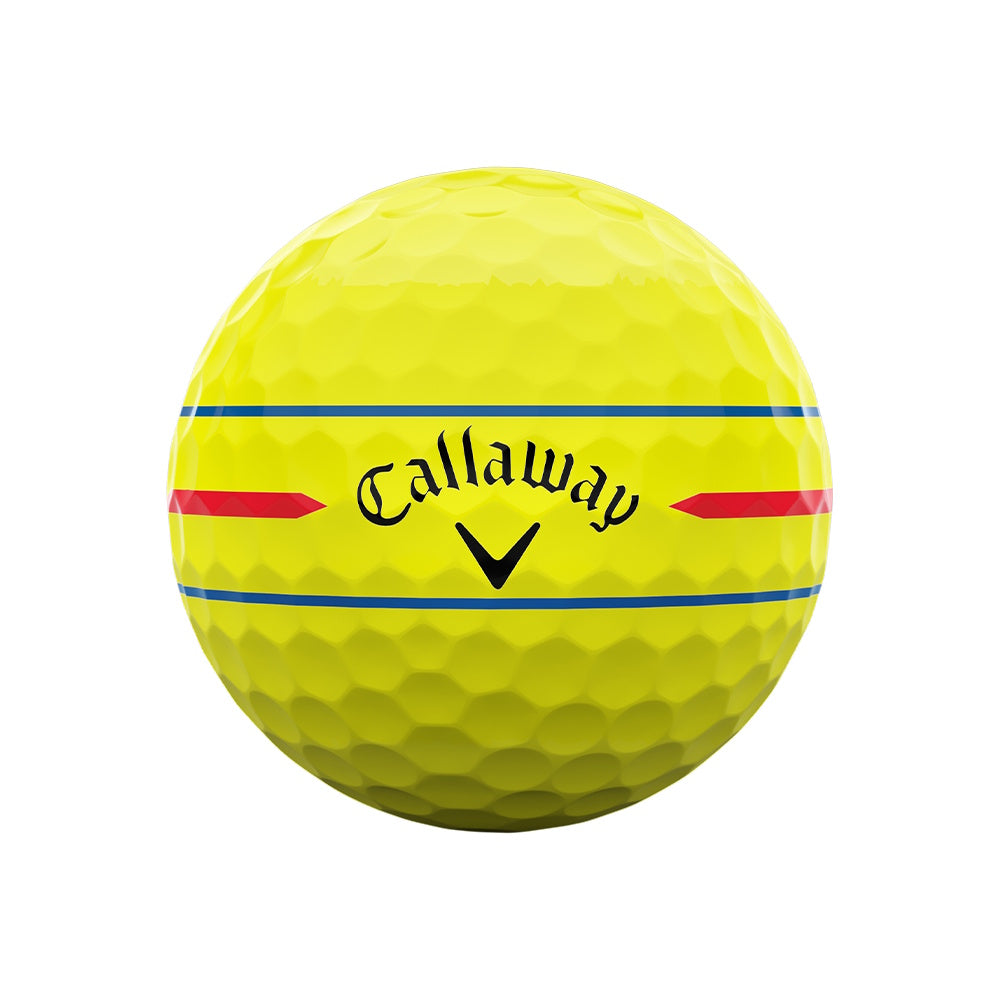 Callaway Chrome Soft 360 Triple Track 26 Yellow Golf Balls - 1 Dozen