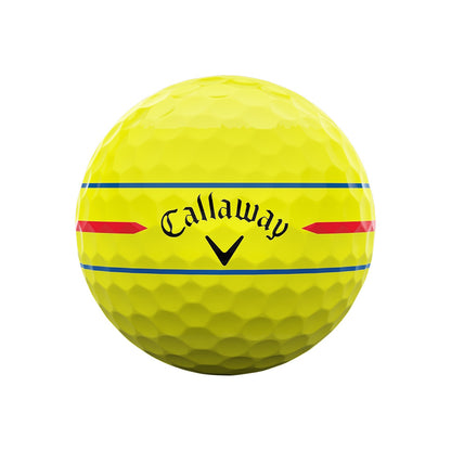 Callaway Chrome Soft 360 Triple Track 26 Yellow Golf Balls - 1 Dozen