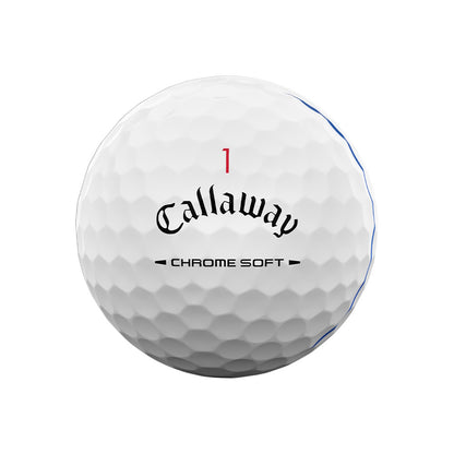 Callaway Chrome Tour Triple Track 26 White Golf Balls - 1 Dozen