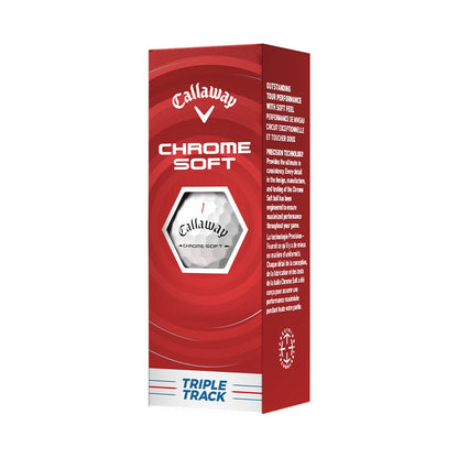 Callaway Chrome Tour Triple Track 26 White Golf Balls - 1 Dozen
