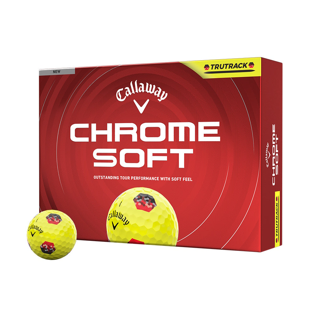 Callaway Chrome Soft TruTrack 26 Yellow Golf Balls - 2 Dozen