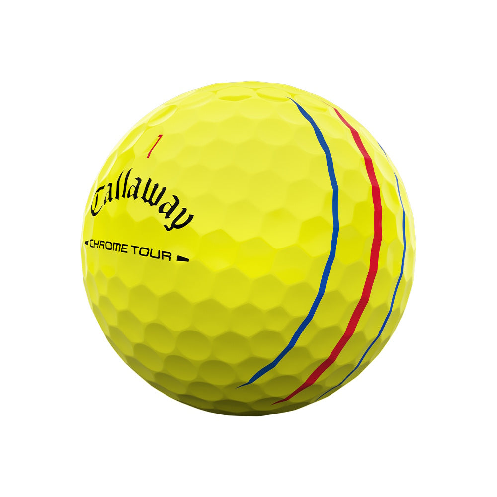 Callaway Chrome Tour Triple Track 26 Yellow Golf Balls - 2 Dozen