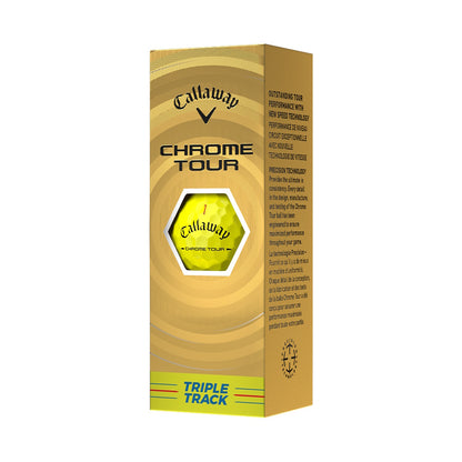 Callaway Chrome Tour Triple Track 26 Yellow Golf Balls - 2 Dozen